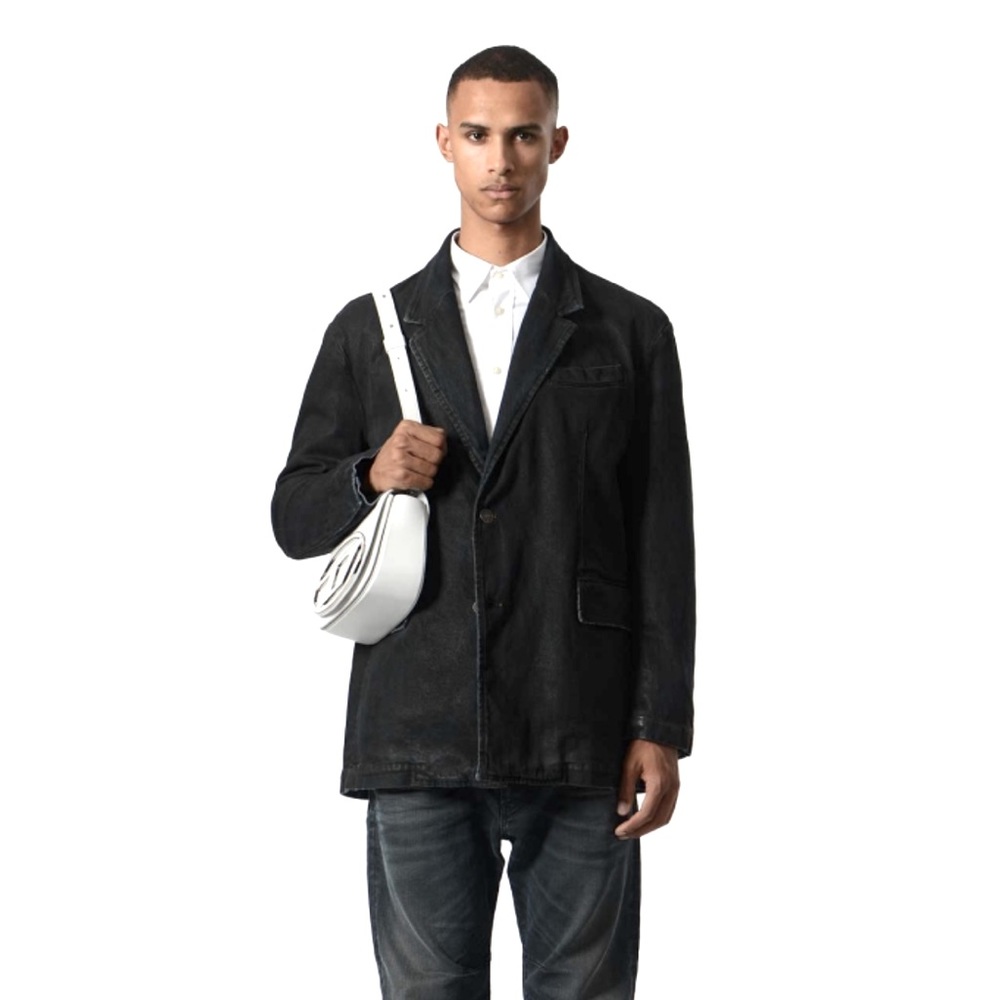 DIESEL Black Oversized Casual Blazer
